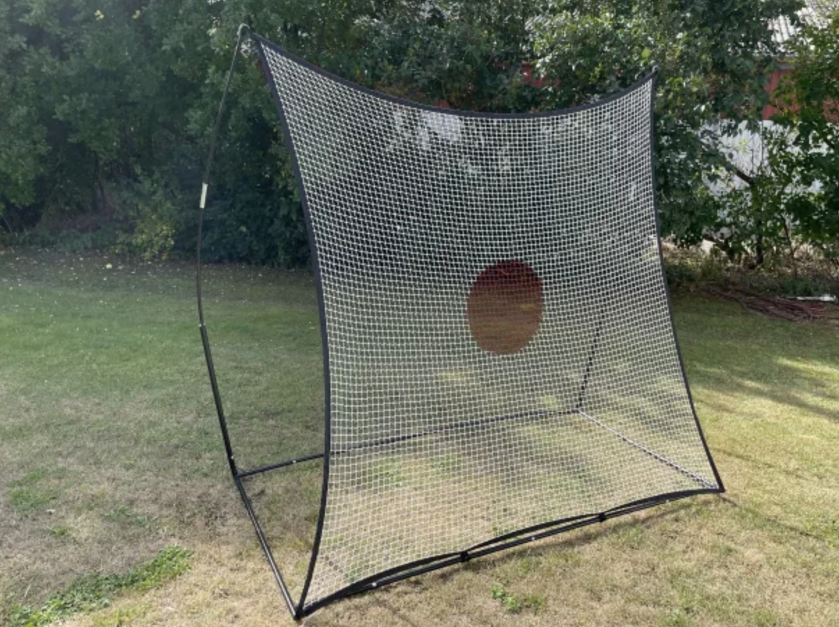 Transportabel rebounder med stor spilleflade 210 x 210 cm